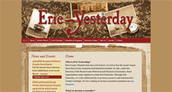 Desktop Screenshot of erieyesterday.org