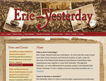 Tablet Screenshot of erieyesterday.org